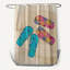 Rideau de douche simple à imprimé géométrique Widger Beach Shoes