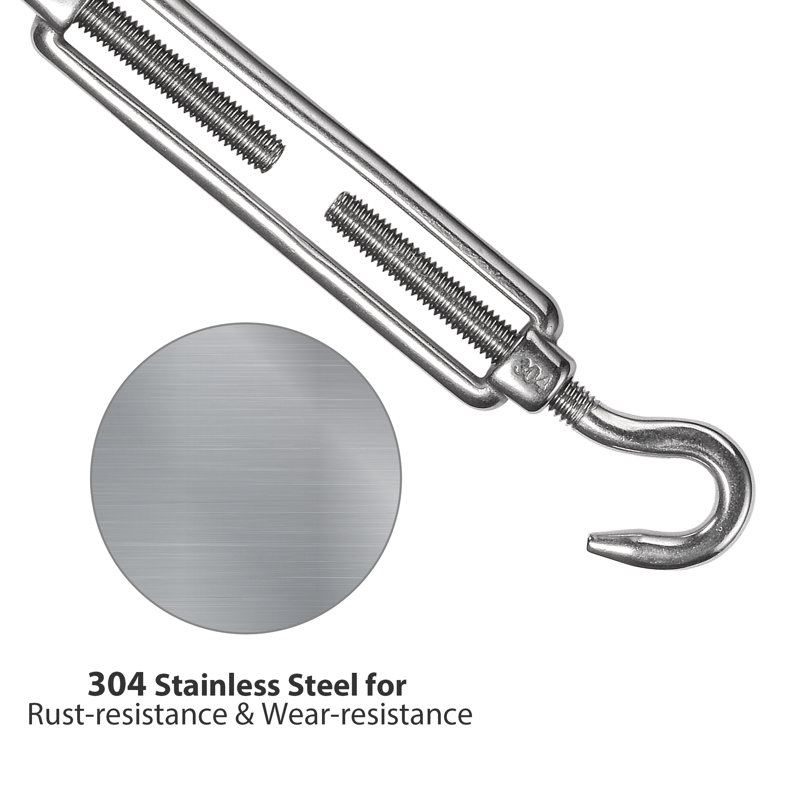 Stainless Steel Triangle Sun Shade Sail Hardware Kit