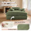 Canapé-lit intérieur rembourré 56 po avec 3 coussins 56 po Corduroy-2068029725