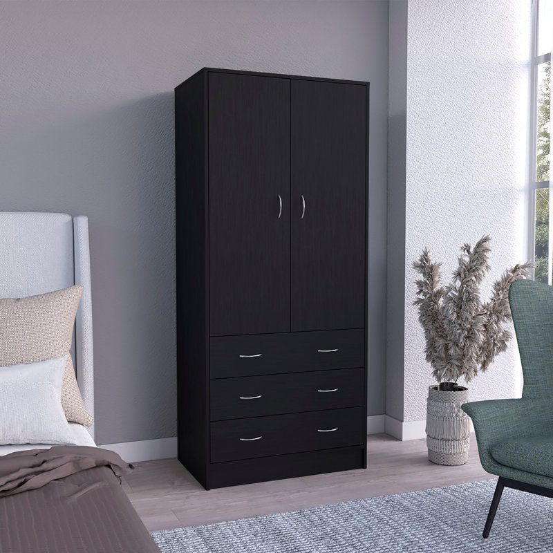 Armoire à double porte, Noir
