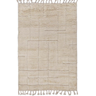 Wool Area Rug in Cream
