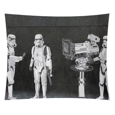 Tapisserie de film troopers en polyester, oscar
