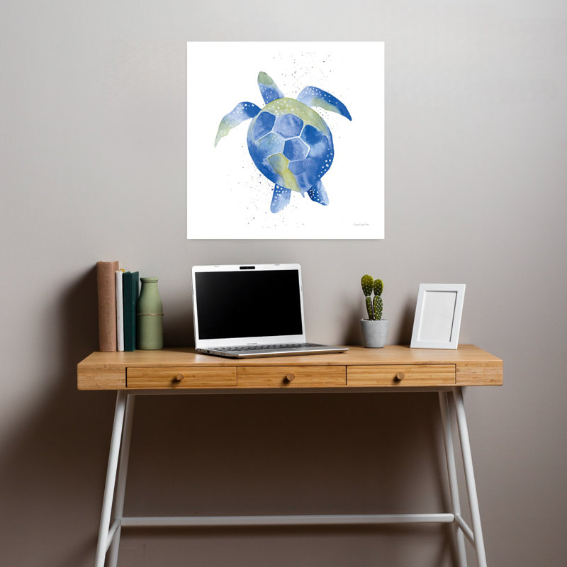 Tortue de mer, art côtier, H 18 po x l 18 po
