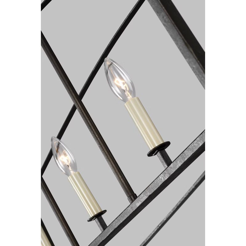 5 - Light Linear Chandelier, Smith Steel
