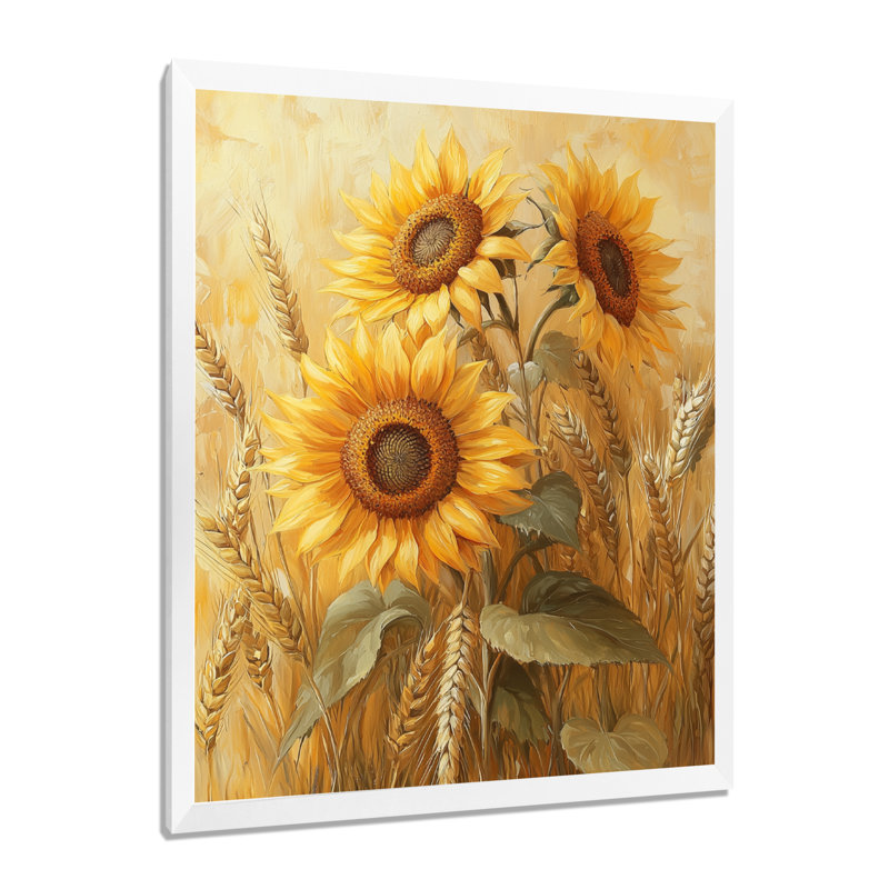 Divirgilio - Floral Wall Art Prints, H 32 po x l 24 po, Reproduction encadrée d'une seule photo, Blanc