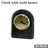 Marble Mechanical Tabletop Clock in Black