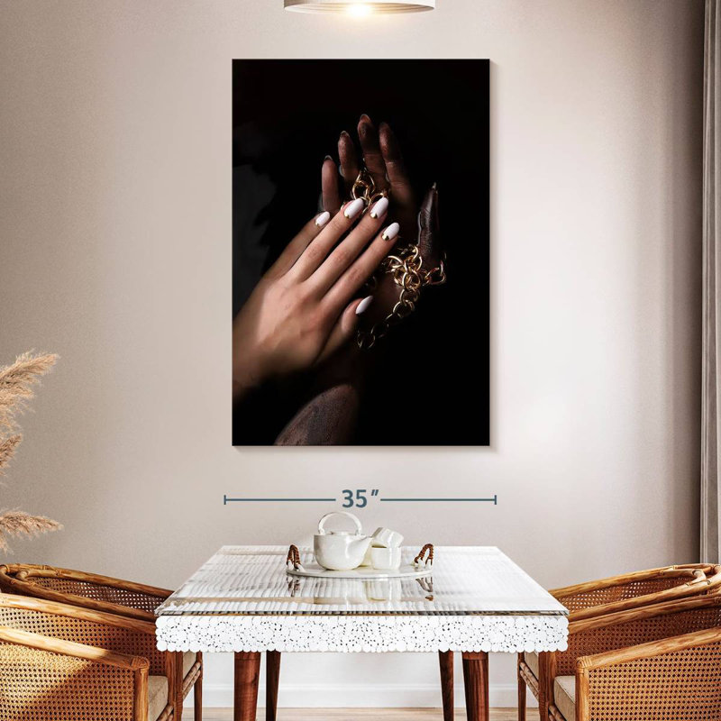 Shuttleworth Chic Minimalist Nails, 39" H x 26" W