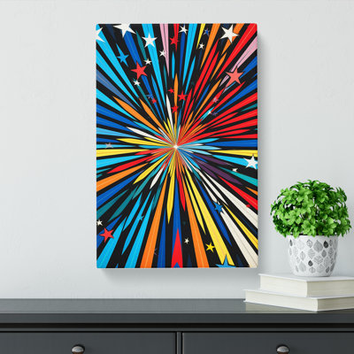 Shooting Star Op - Wrapped Canvas