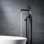 Robinet de baignoire sur pattes à trois poignées-69317526
