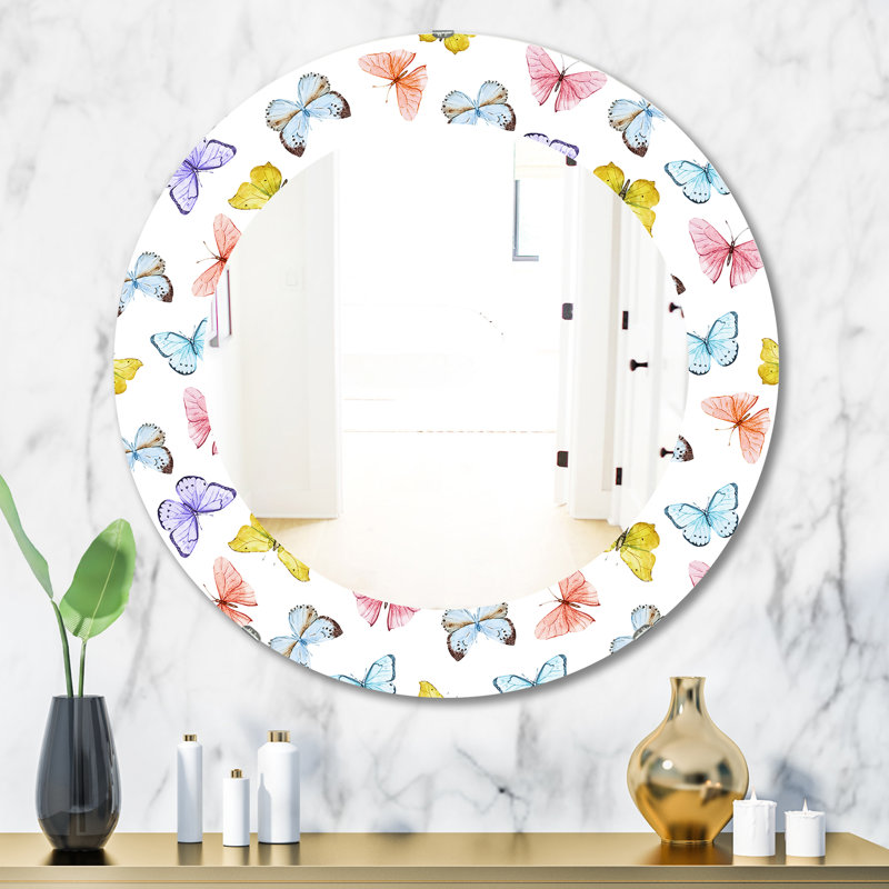 Papillon 1 - Miroir traditionnel, H 31,5 po x l 23,7 po