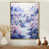 Toile avec cadre flottant or