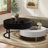 Jonah Coffee Table, Lift-Top Round Nesting Table With 2 Drawers-516443717