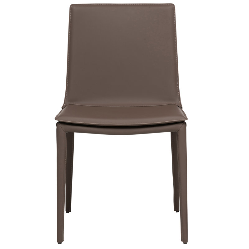 Kanaya Leather Dining Chair, Brown