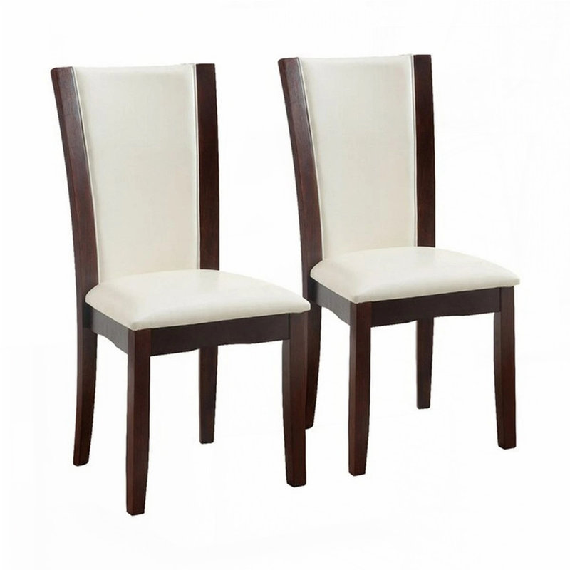 2pcs Side Chairs, White