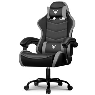 GTPLAYER Adjustable Faux Leather Swiveling PC & Racing Game Chair