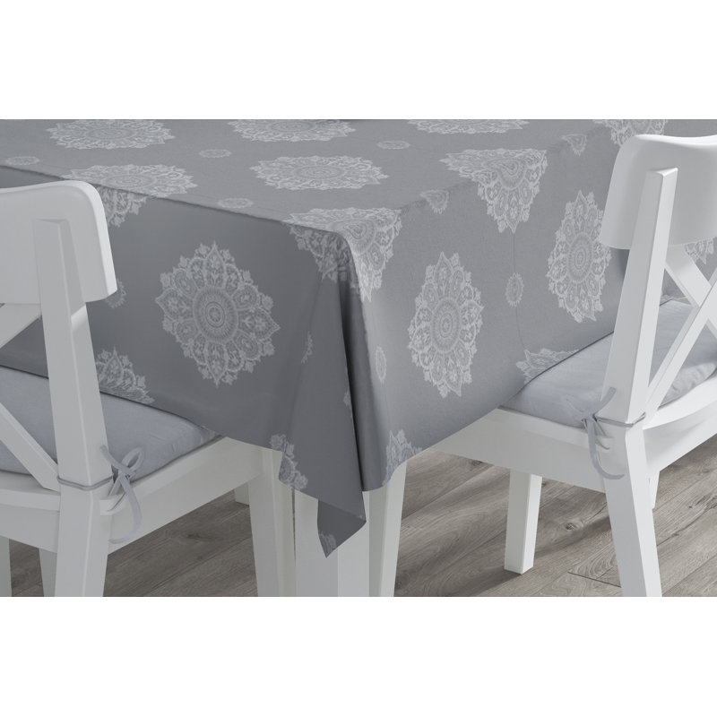 Linge de table Mujesira, Rectangle 108 po, Argent
