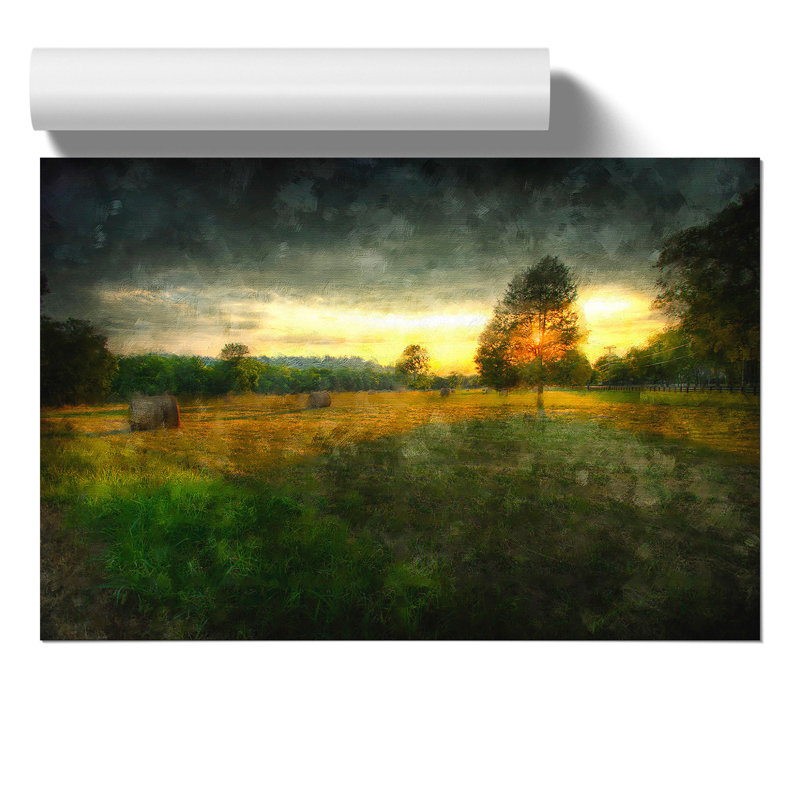Countryside View - No Frame Painting, 21cm H x 30cm W x 0.1cm D