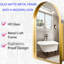 Armoire de salle de bain avec cadre en métal doré mat 24 po x 36 po, avec miroir, tablettes réglables et tablettes encastrées avec rangement pour pharmacie, cadre-1027556446