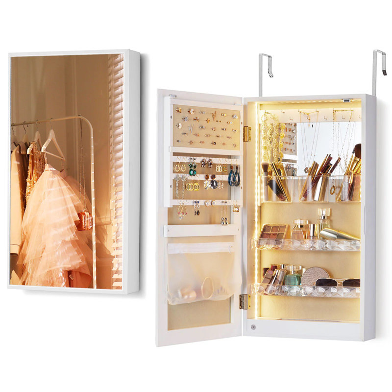 14.4'' Wide Hand Painted Jewelry Armoire