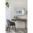 Elegant Marble Table Lamp With Brass Frame And White Fabric Shade
