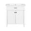 Meuble-lavabo de 30 po, lavabo en céramique, tablettes réglables, portes à fermeture en douceur-1886472906