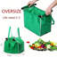 Sac de magasinage léger et durable en tissu tissé vert