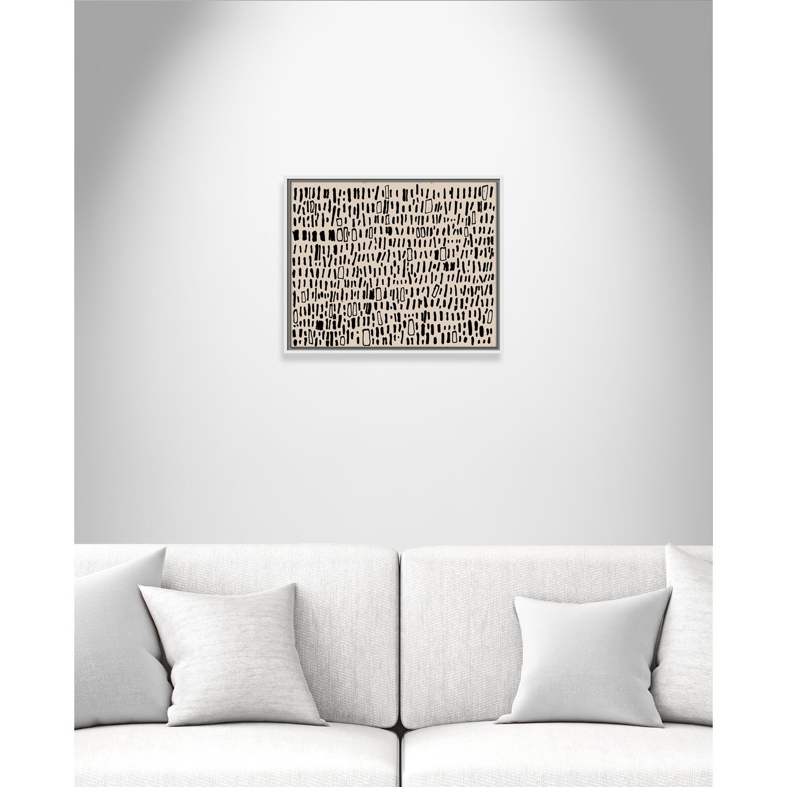 Timber "Tribal Code" Print by Filippo Ioco, 17.5" H x 21.5" W, White