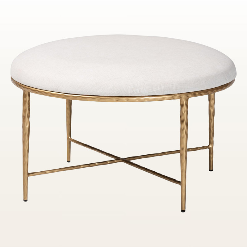 Agatha Modern Rustic Accent Ottoman