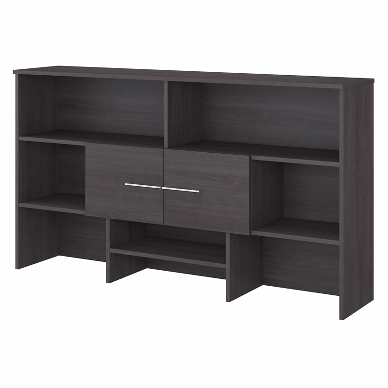 Office 500 40'' H x 71'' W Reversible Desk Hutch, Storm Gray