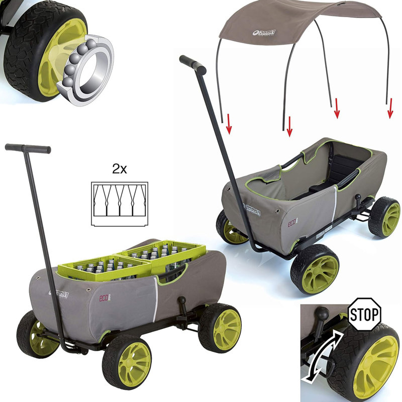 Eco with Multipurpose Utility Easy Fold Garden Carts