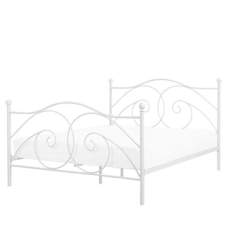 Lynx Metal Bed, White, Super King (6')