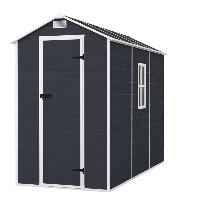Spacious Resin Shed Durable Polypropylene Design Outdoor Storage Solution