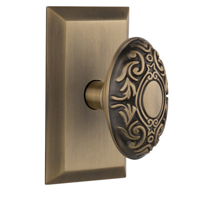 Studio Plate with Victorian Door Knob