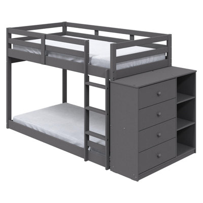 Fatoumata Kids Twin Bunk Bed