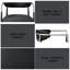 Chaise avec accoudoirs en cuir synthétique noir Gavan (ensemble de 2)