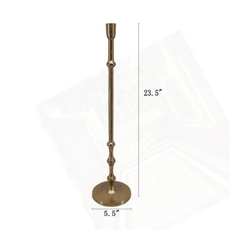 Porte-bougie effilé D5.5X23.5, H 23,5 po x l 5,5 po x P 5,5 po