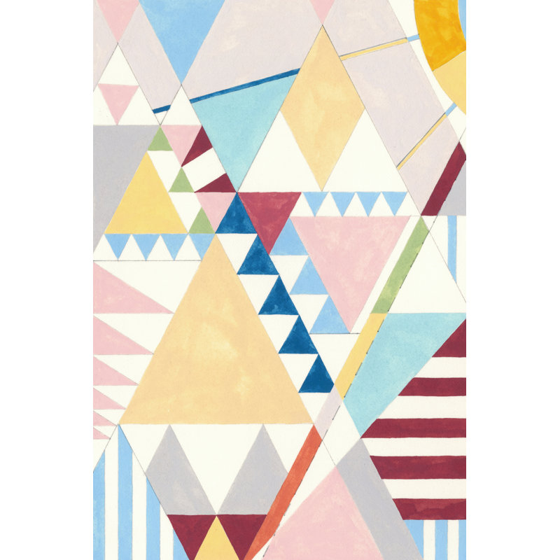 Triangles And Pyramids I by Nikki Galapon - Wrapped Canvas Art Prints, 46cm H x 30cm W x 3.8cm D