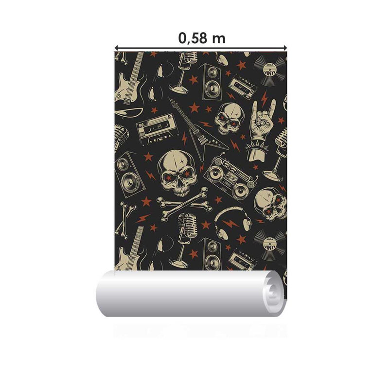 Rouleau de papier peint adhésif L 126 po x l 24 po Zona