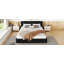 Grand lit plateforme tapissier-337960647