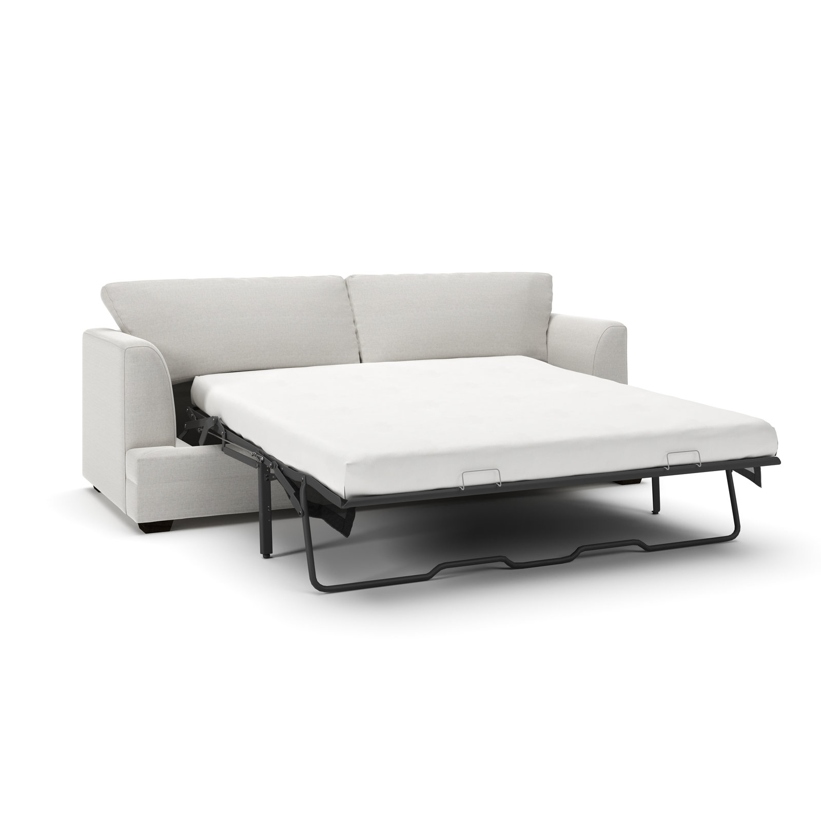 Edan 92'' Sleeper Sofa, Drusky Ivory Sustain® Basketweave