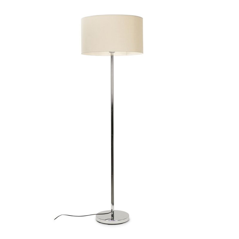 129cm Torchiere Floor Lamp, Biege