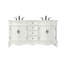 Meuble-lavabo double 66 po blanc antique-1108507116