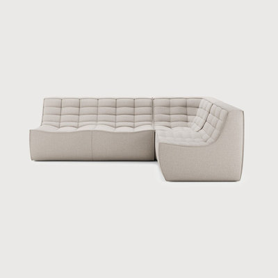 N701 Modular Sofa Set - Combo Left - 1 Seater + 2 Seater + 90° Square Corner