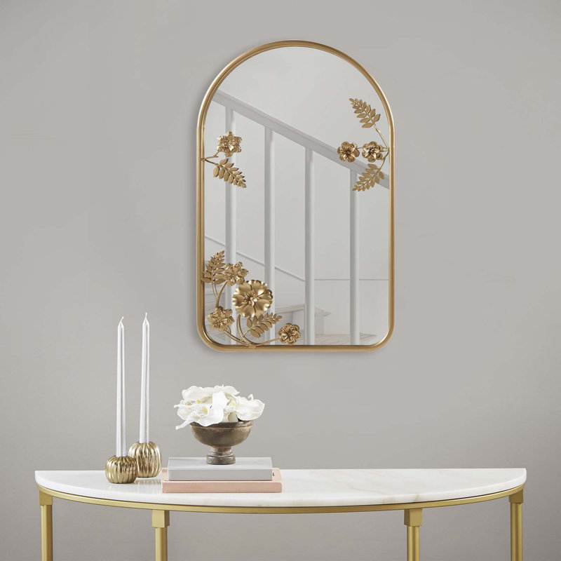 Miroir mural arqué