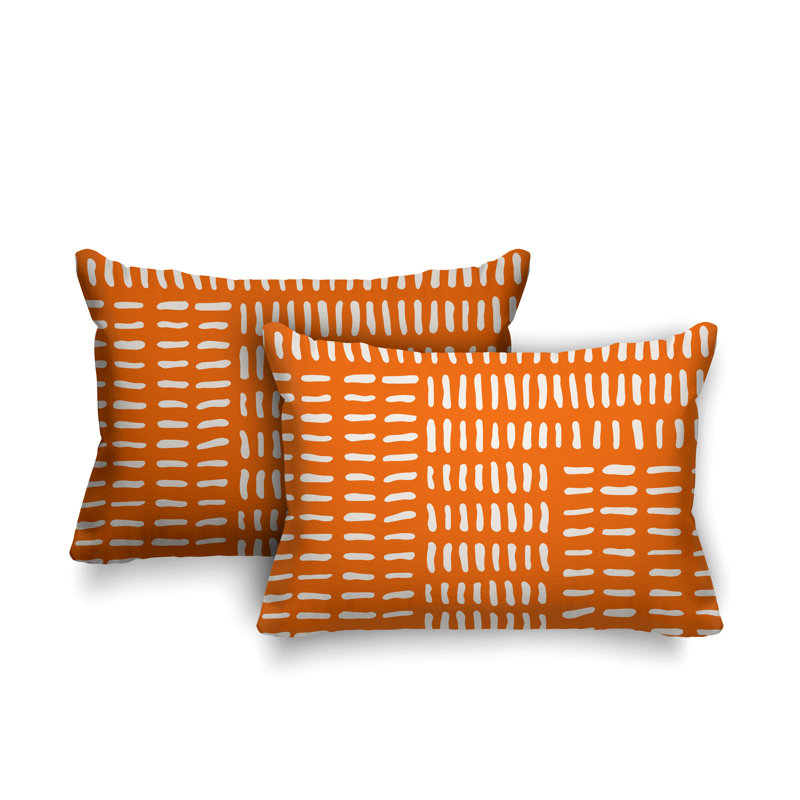 Coussin décoratif réversible intérieur / extérieur sans addition Garto, Orange