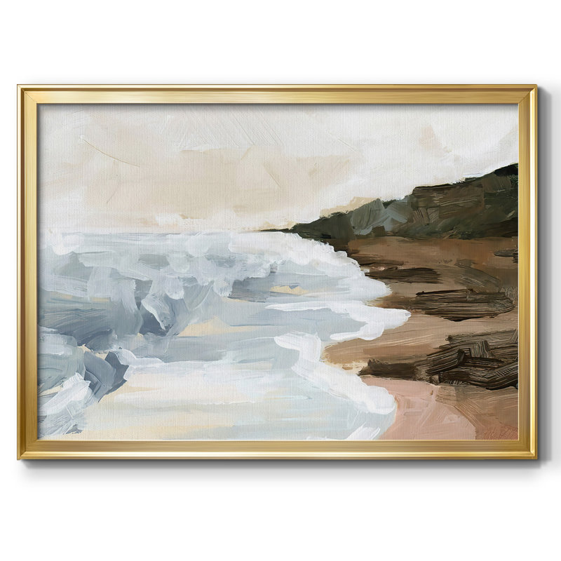 Cove Break II, reproduction d'art sur toile, H 30 po x l 44 po x P 1,5 po, Or