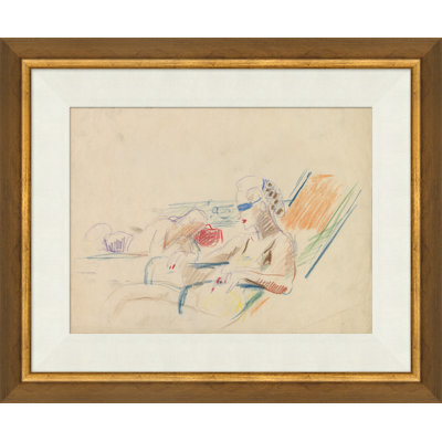 Woman Seated Poolside, South Of France Painting by Soicher Marin Archives