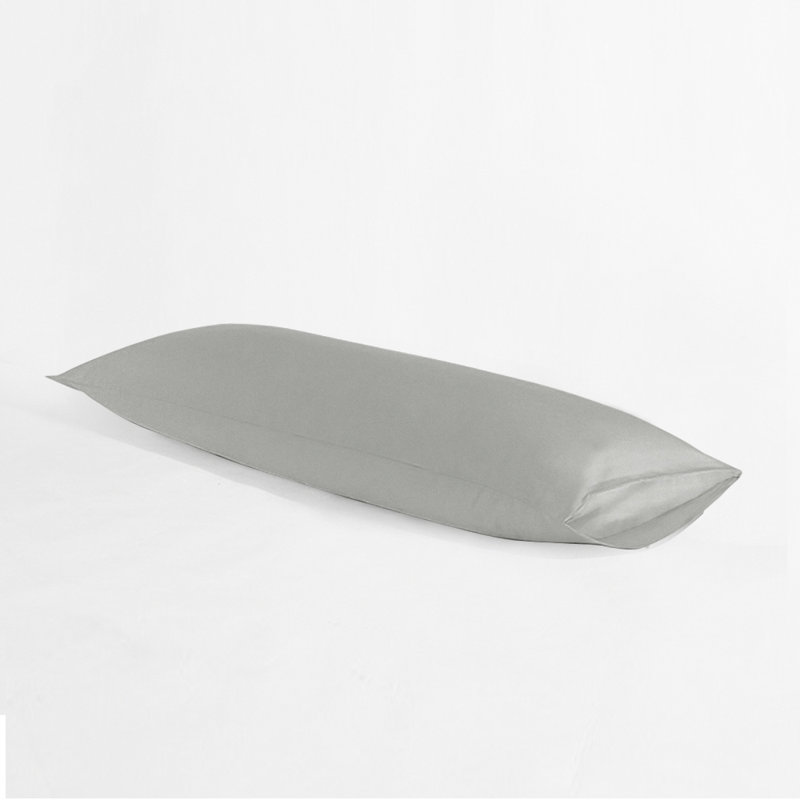 Luxe Microfiber Cover Body Pillow, Smock Gray