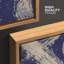 Impression sur toile encadrée pourpre à coups de peinture abstraite-108345401-108345398