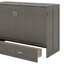 Grand lit escamotable avec station de charge